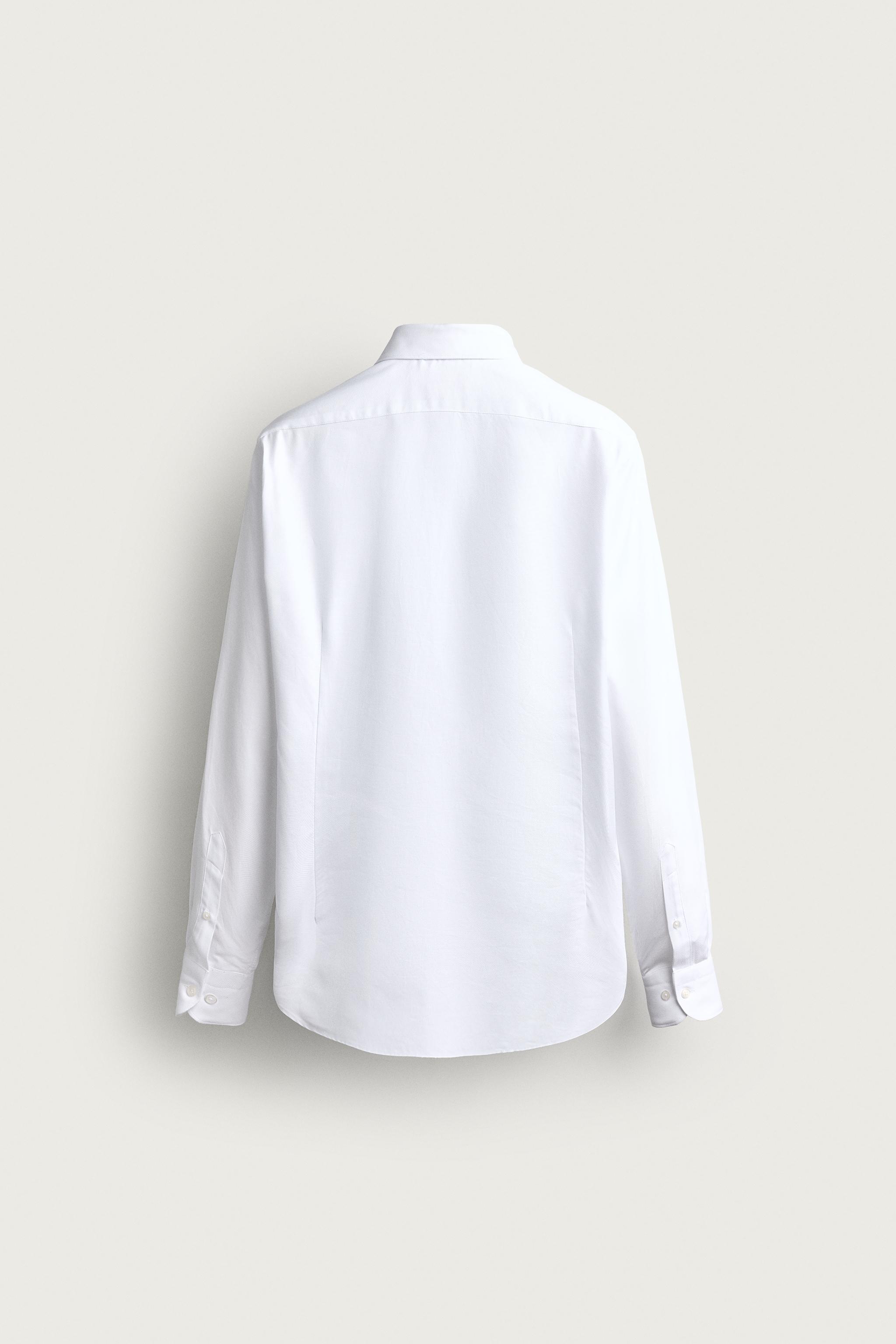 COTTON REGULAR FIT SHIRT — White