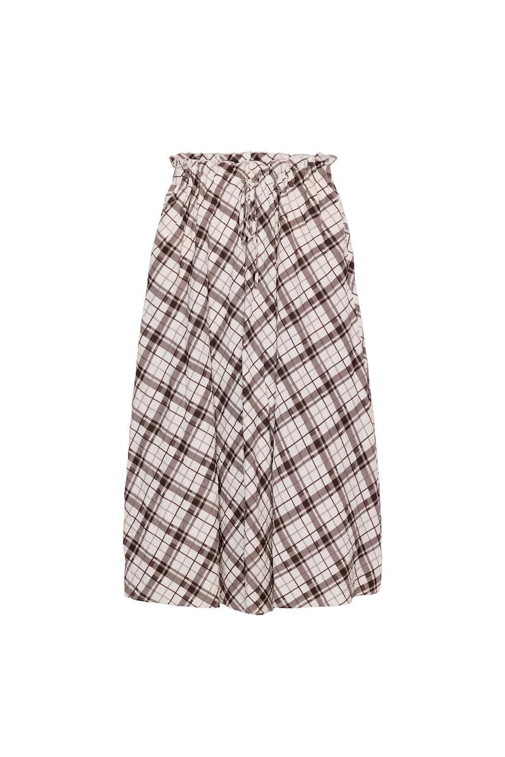 PLAID MIDI SKIRT - image 3