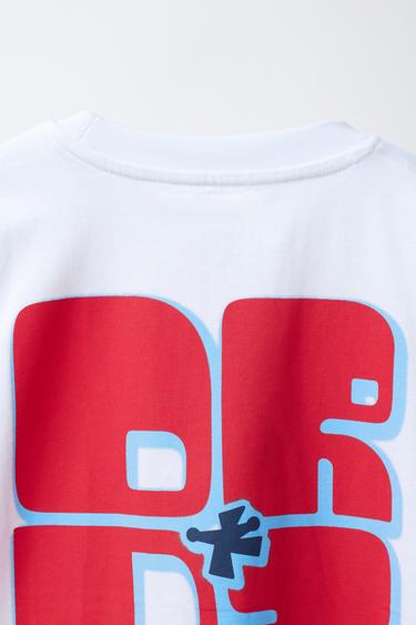 SLOGAN PRINT T-SHIRT - White by Zara - Image 3