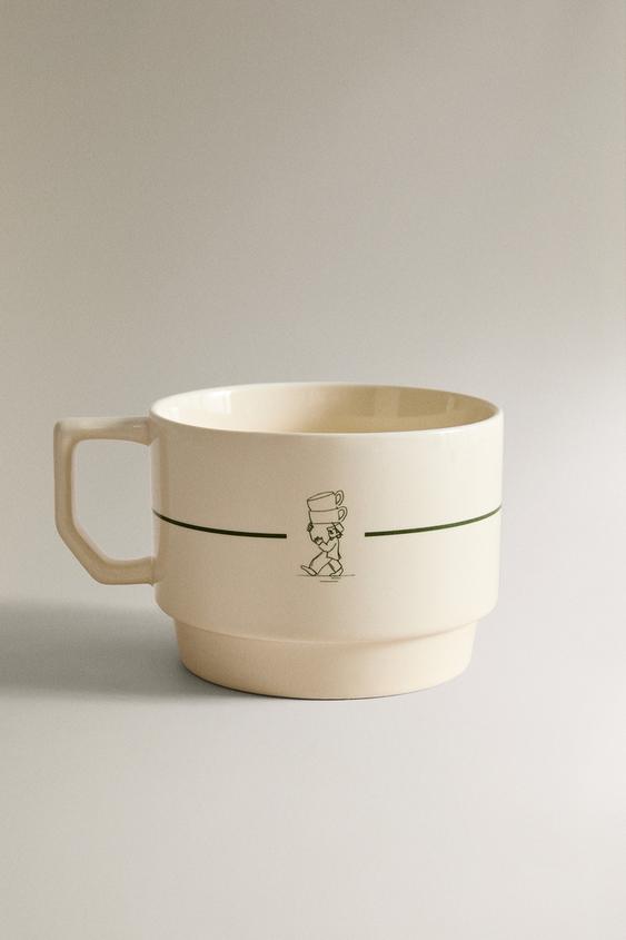 COFFEE SHOP STONEWARE MUG