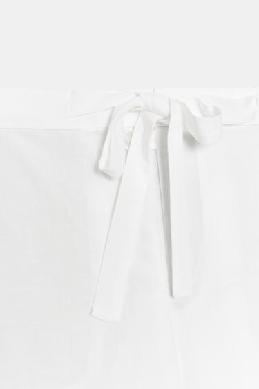 PANTALON BOUFFANT ZW COLLECTION - Blanc de Zara - Image 7