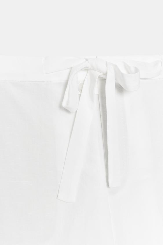 PANTALON BOUFFANT ZW COLLECTION - Blanc de Zara - Image 7