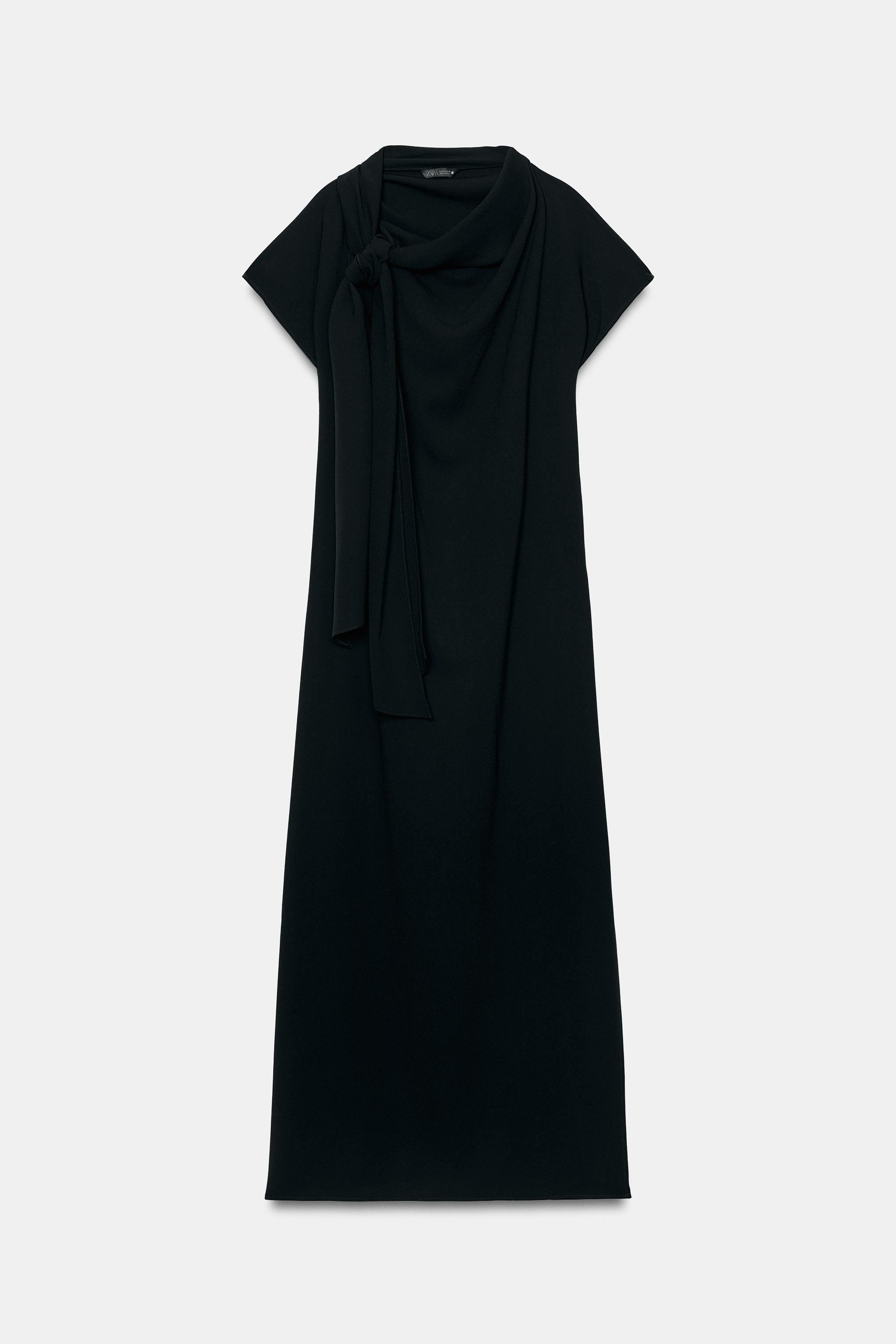 ROBE MI-LONGUE FOULARD