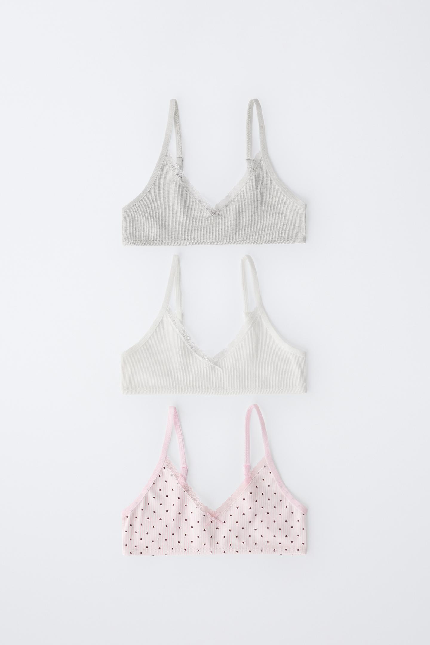 Детские топы Zara Ages 9-14 / 3-PACK Star Camisoles, цвет: Разноцветный — фото 4