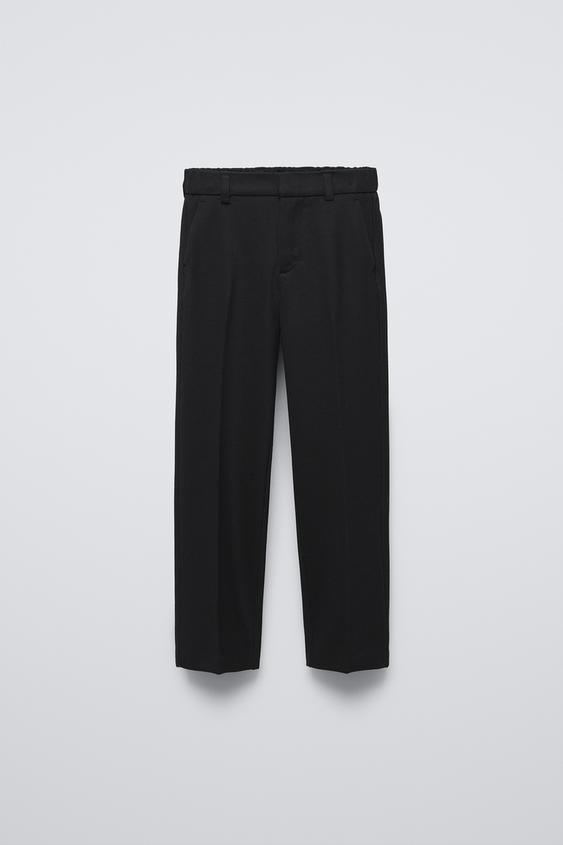 PIQUÉ SUIT PANTS - Black | ZARA Canada