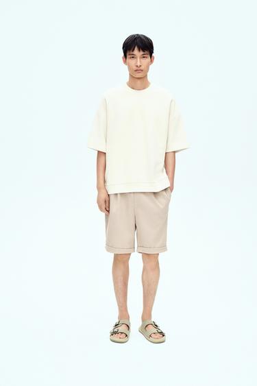 COMFORT BERMUDA SHORTS - Sand by Zara