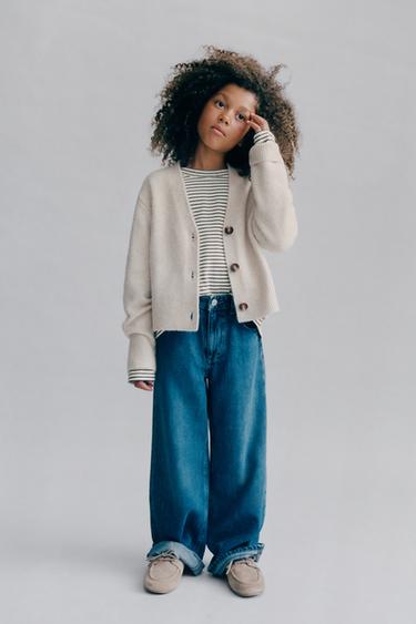 JEANS WIDE LEG - Azul da Zara