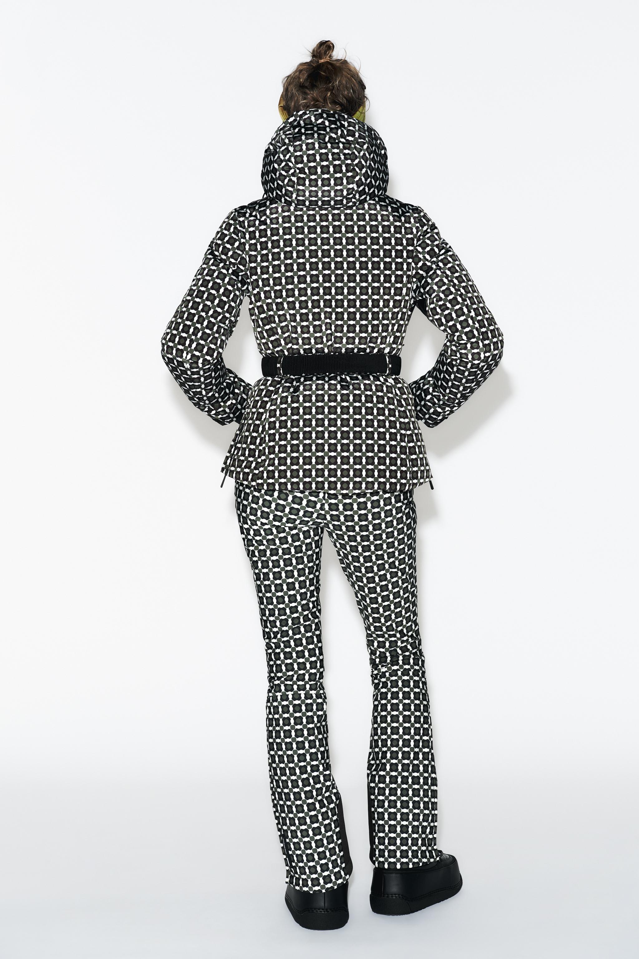 HOODED WATER RESISTANT WINDPROOF DOWN COAT RECCO® TECHNOLOGY SKI COLLECTION