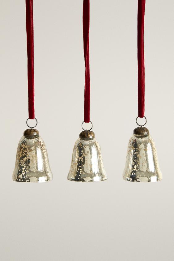 WEIHNACHTSBAUMSCHMUCK GLOCKE (3ER-PACK) - Silber von Zara - Bild 0