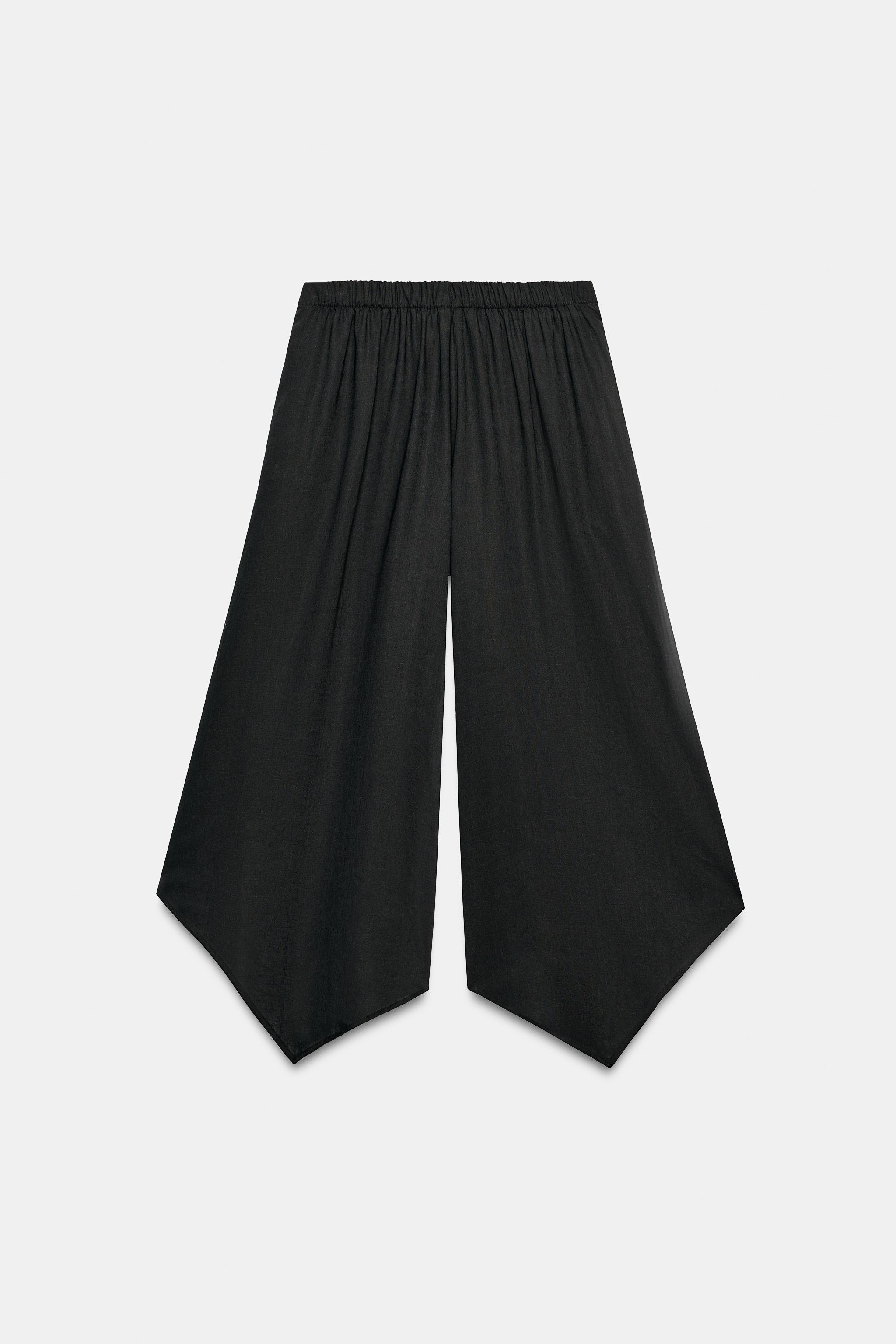 Женские брюки Zara ASYMMETRIC CULOTTES — фото 7