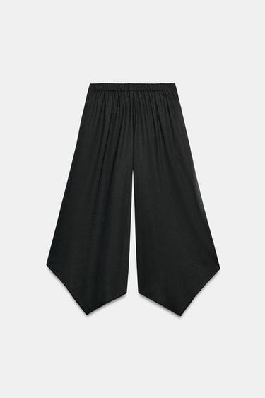 JUPE-CULOTTE ASYMÉTRIQUE - Gris / Bleu de Zara - Image 6
