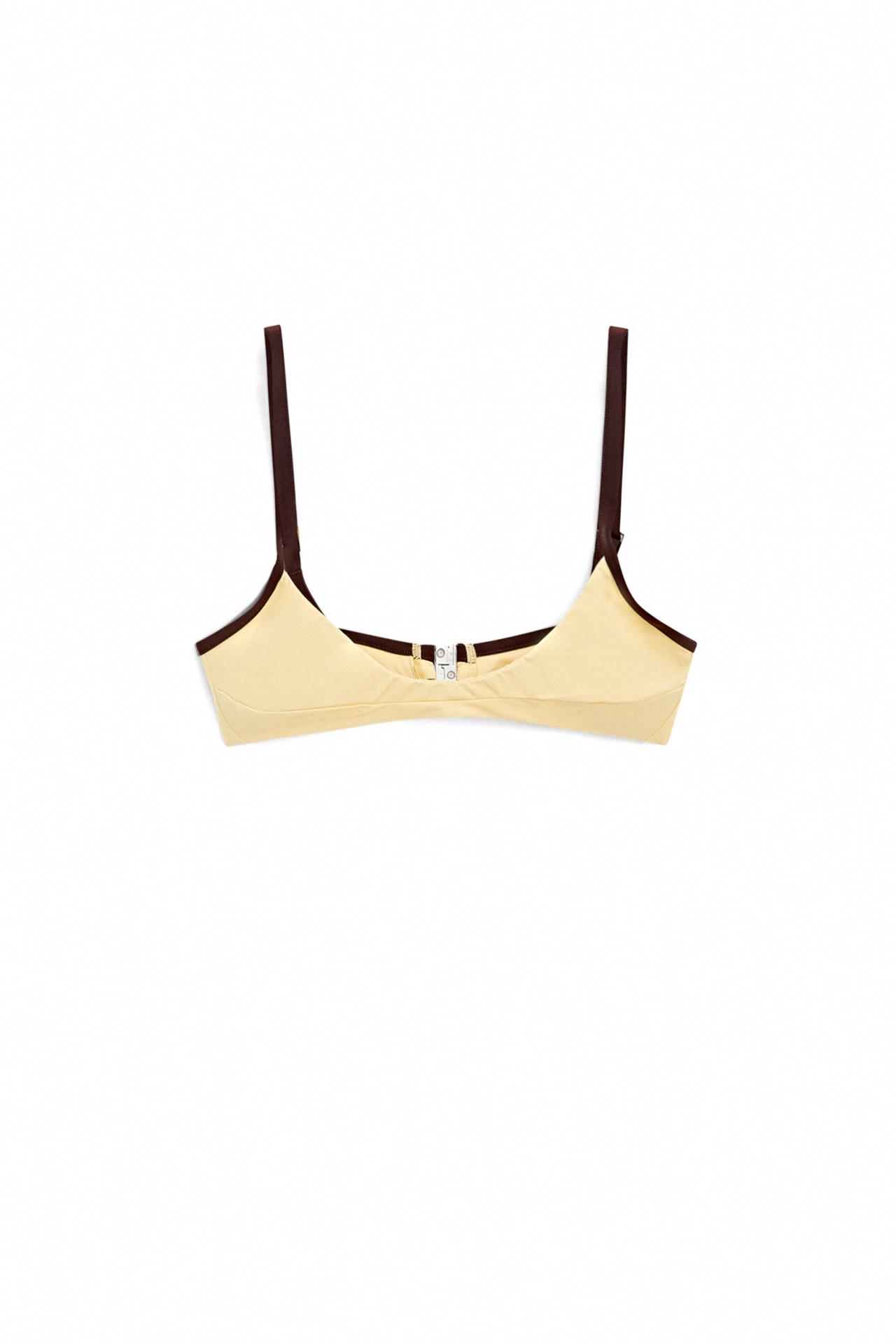 Contrast bikini top — Yellow