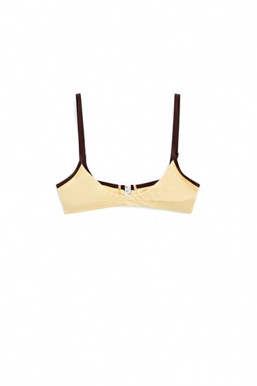 Contrast bikini top — Yellow 1