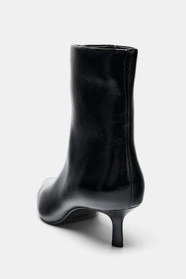 BOTTINES À TALONS KITTEN HEEL - Noir de Zara - Image 5