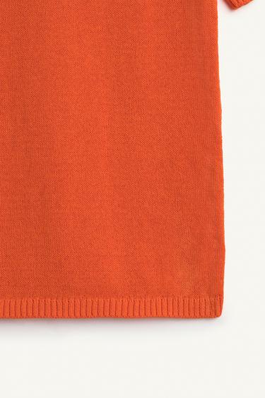 SHRT KNT CTTN 16 - Orange de Zara - Image 9