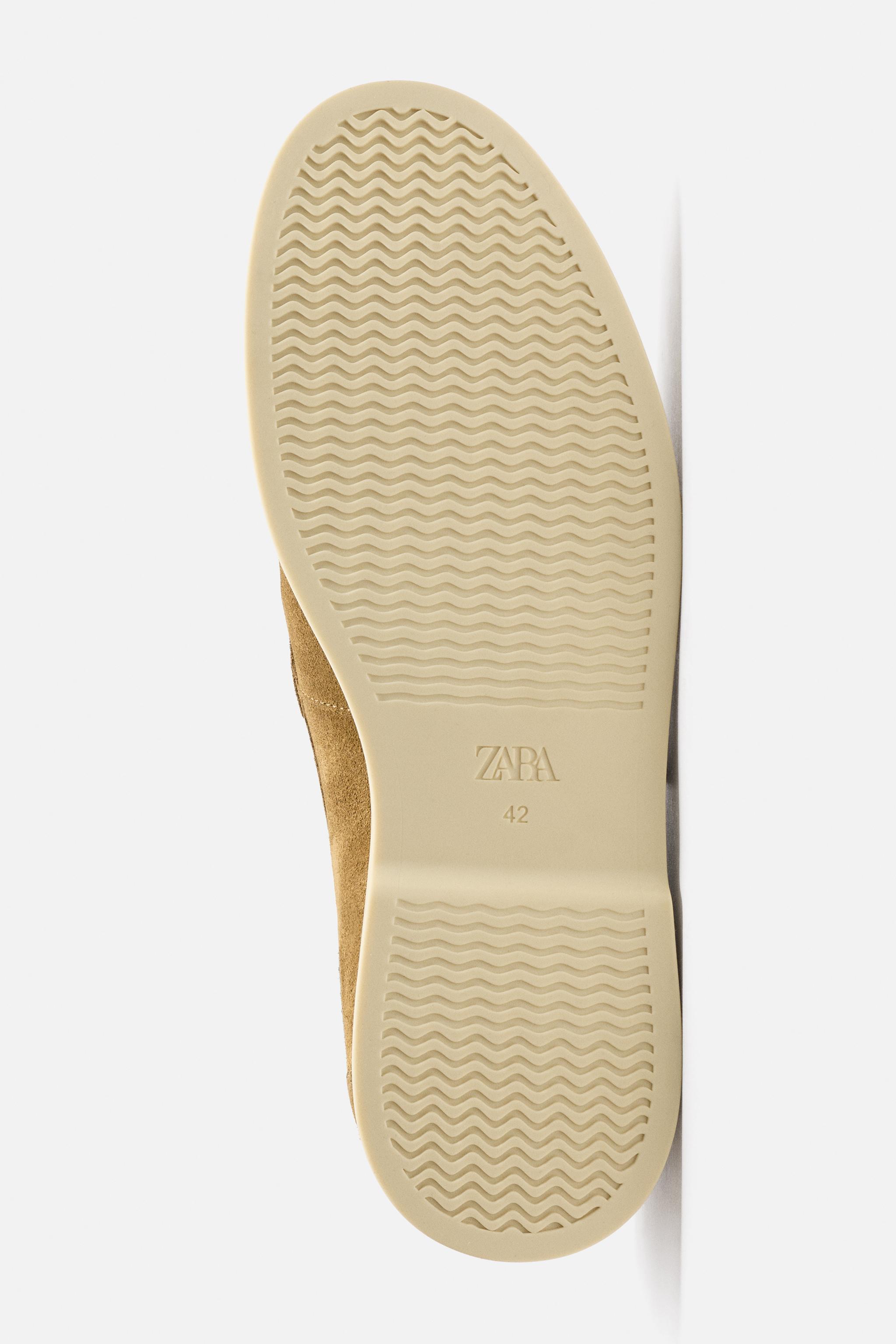カジュアルレザーローファー - エクリュ | ZARA Japan / 日本