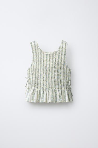 TOP GOMAS LAZOS - Arena / Azul de Zara