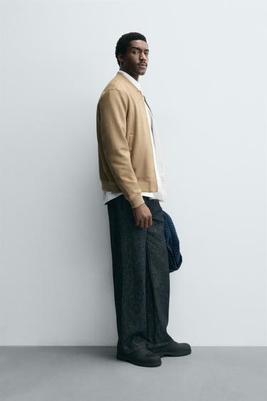 BLOUSON BOMBER EFFET DAIM - Beige de Zara - Image 3