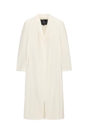 معطف ليفيتا كتان 100% ZW COLLECTION - أبيض by Zara