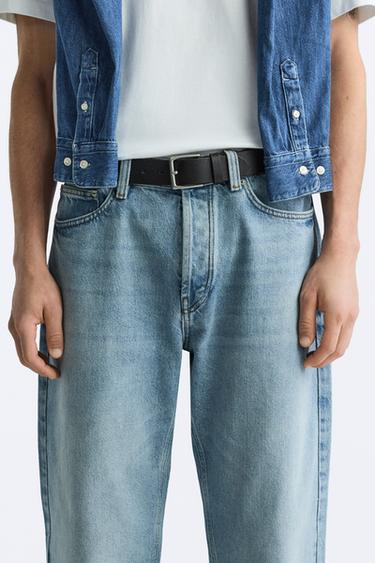 БАЗОВЫЙ КОЖАНЫЙ РЕМЕНЬ — ЧЕРНЫЙ от Zara