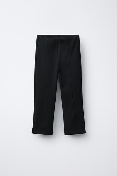 CAPRI TROUSERS WITH VENTS - Black by Zara