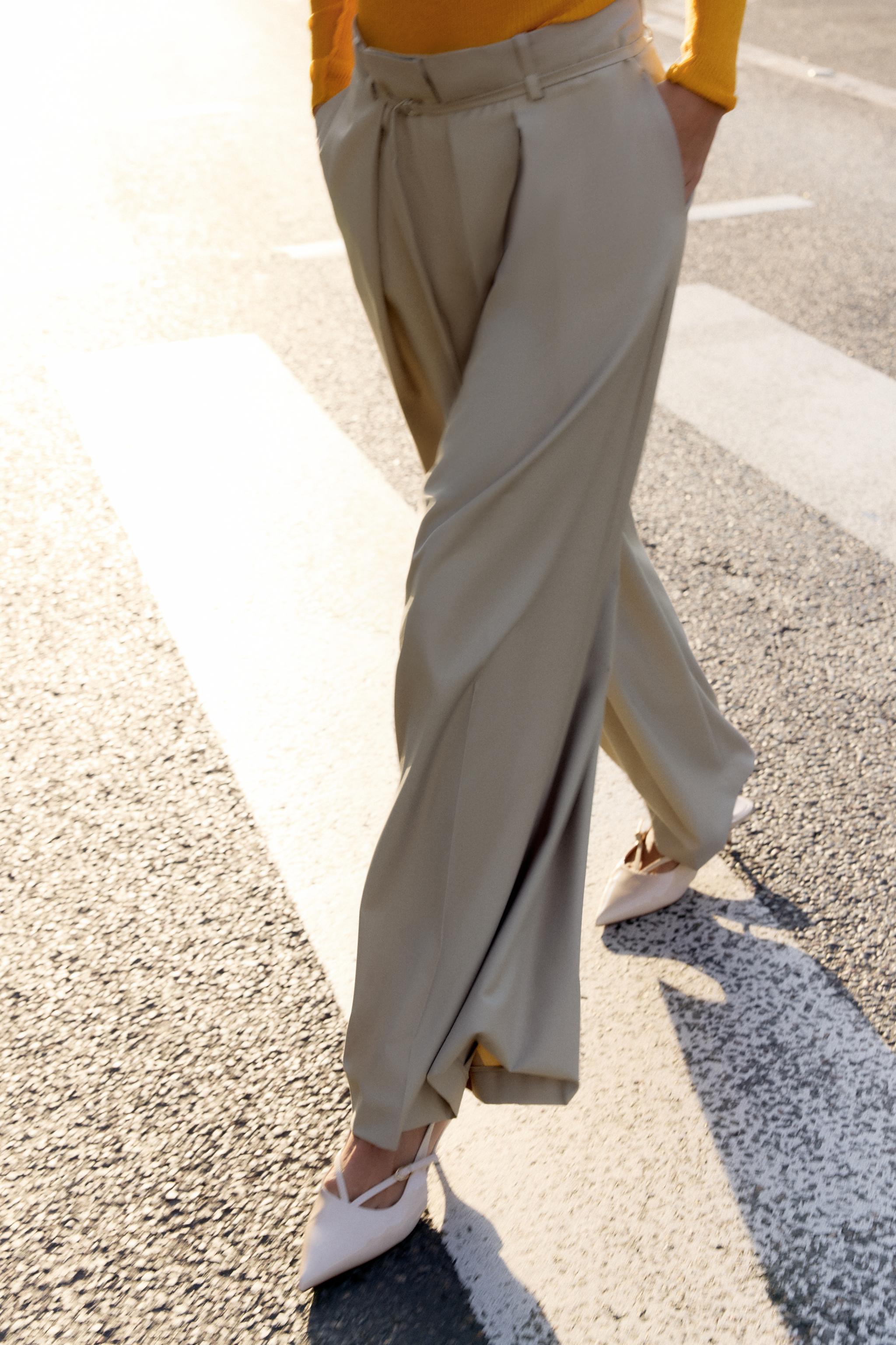 ハイウェストパンツ - レディース | ZARA 日本