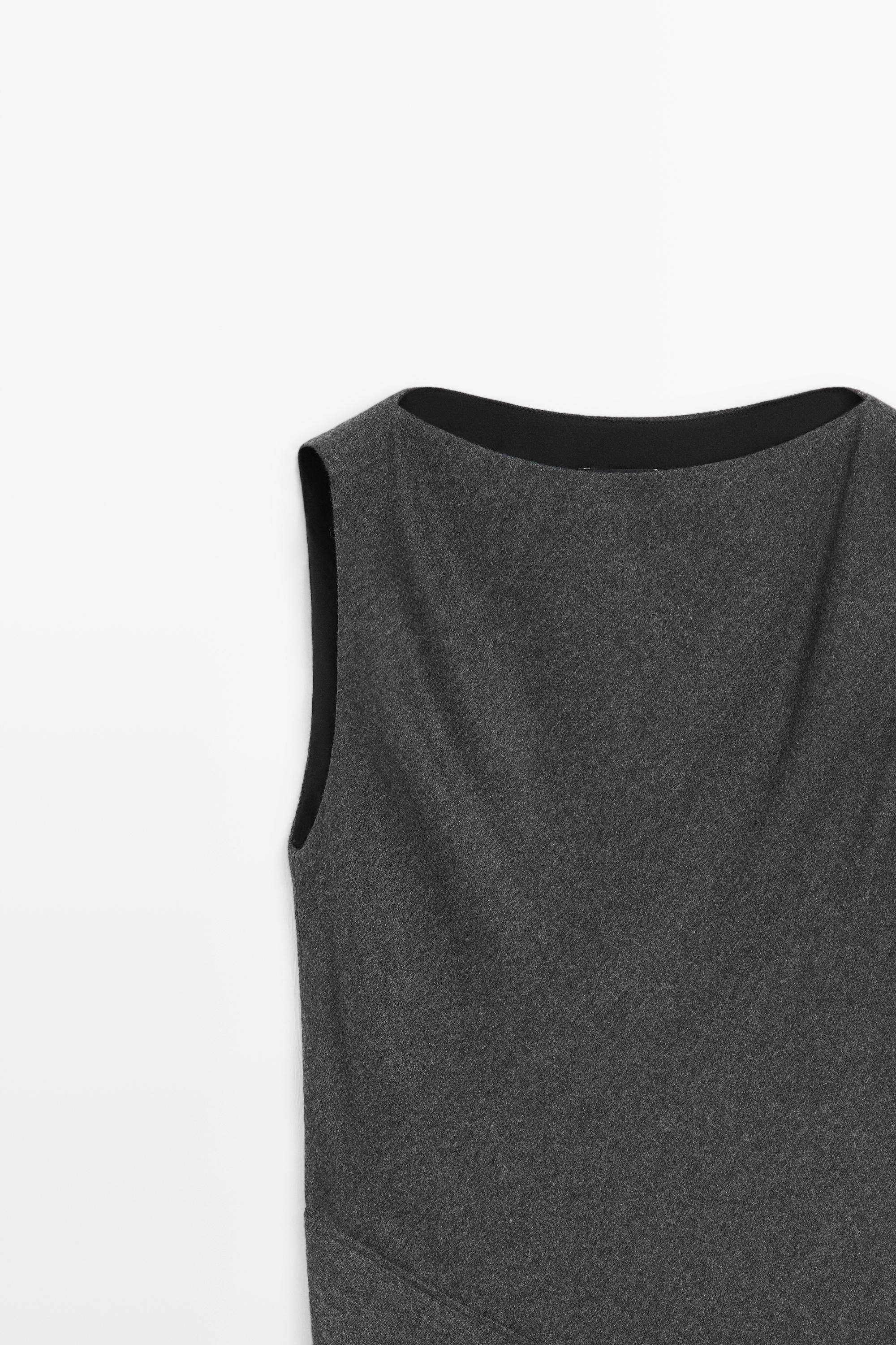 Asymmetric midi dress with draped detail