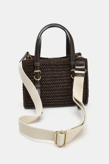 MINI SAC SHOPPER - Chocolat de Zara - Image 5
