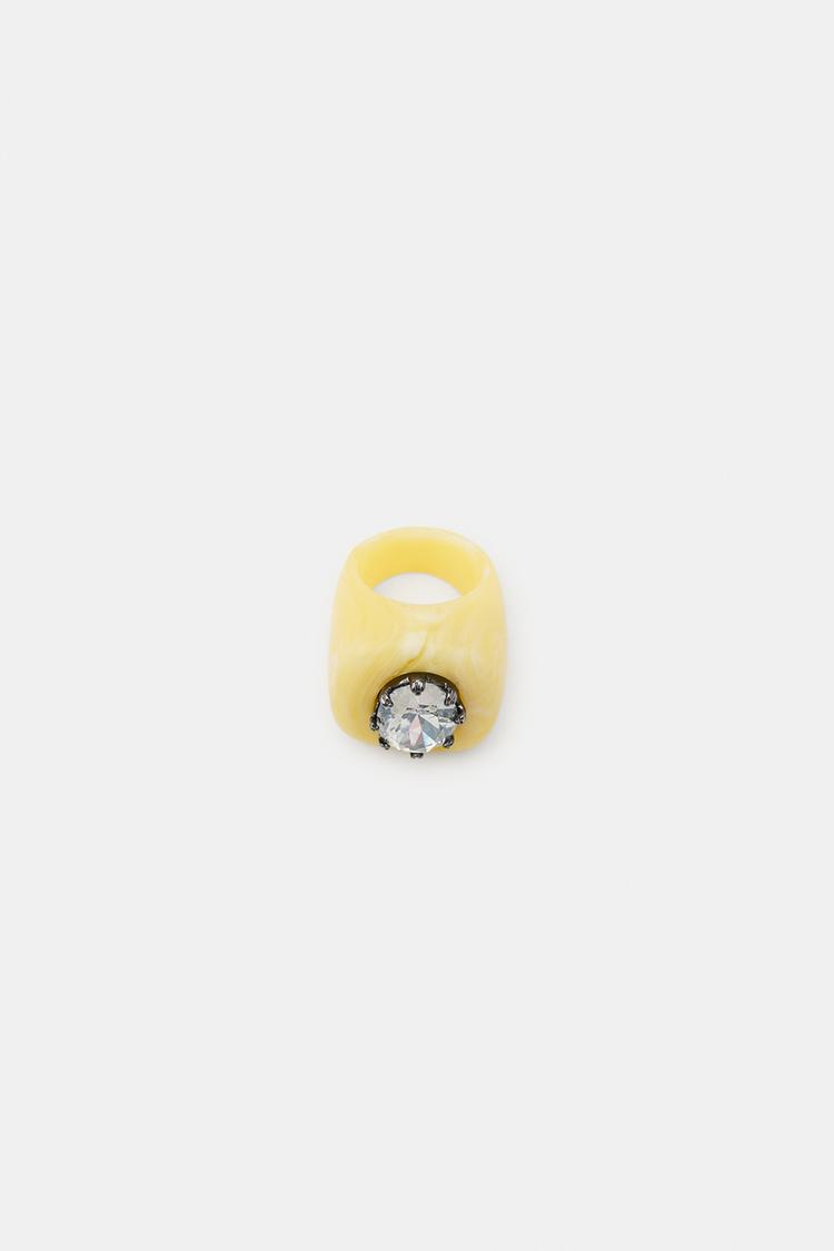 Anillo de resina con joya 3