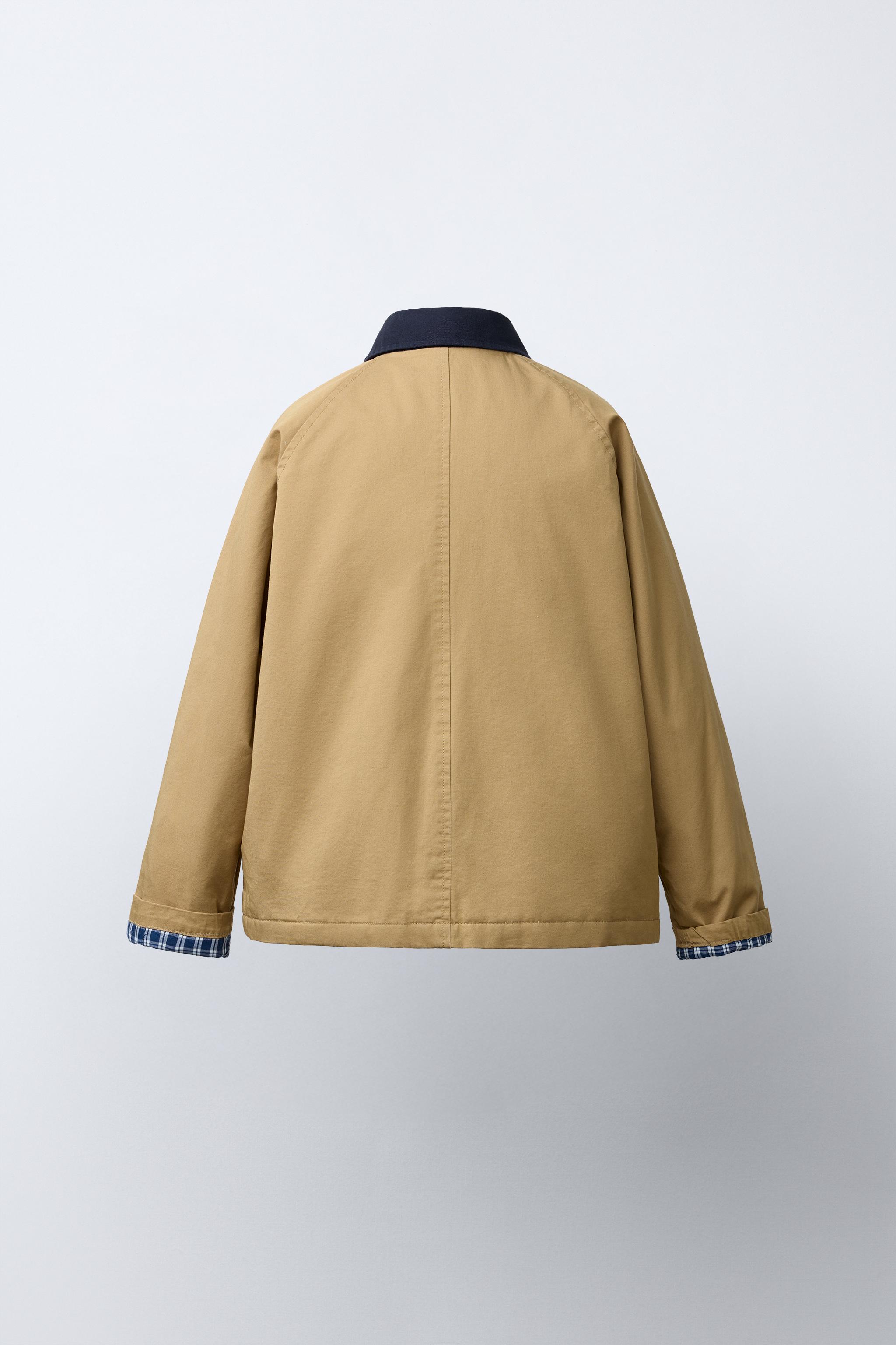 BLOUSON COL CONTRASTE