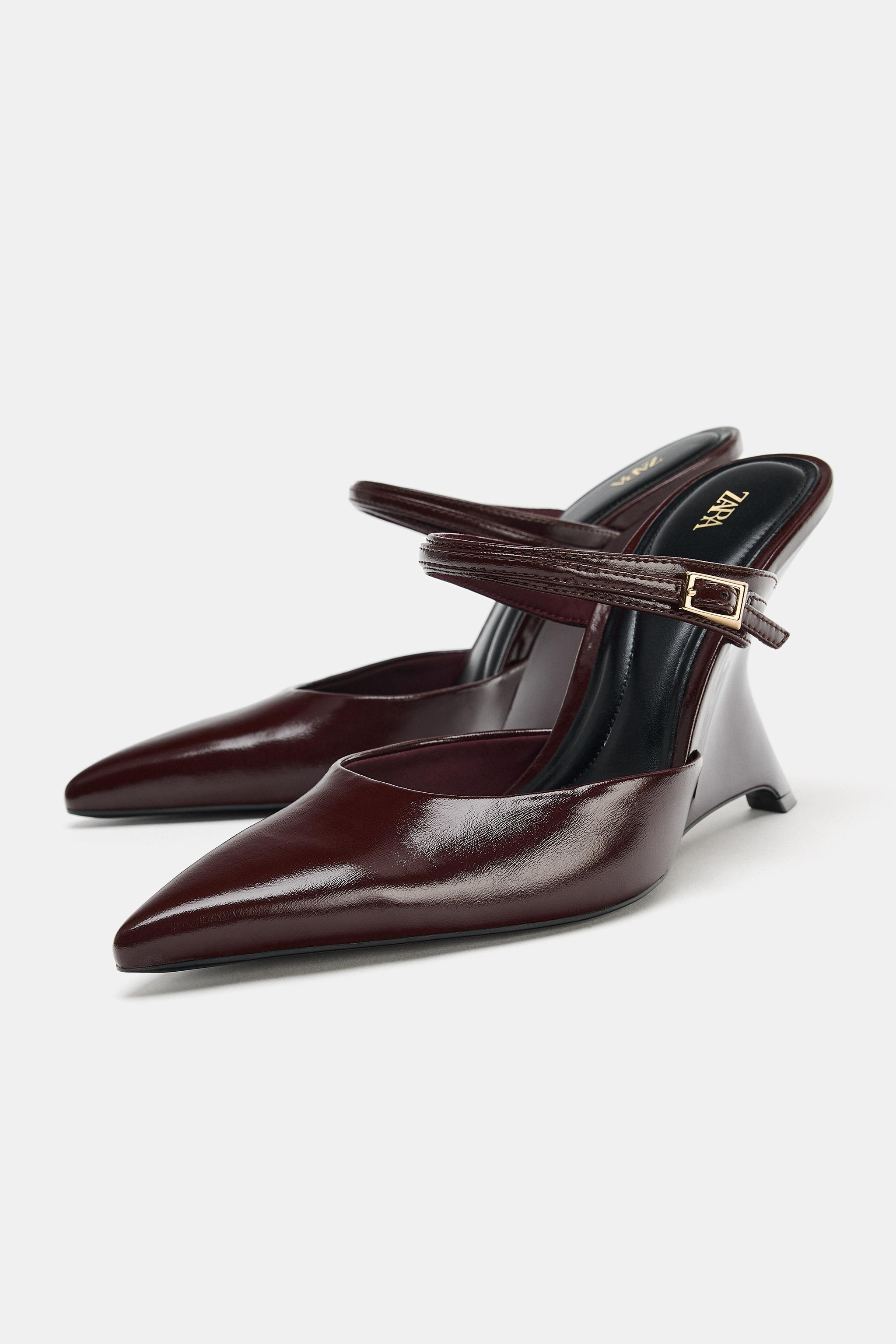 SALTO ANABELA MULES - Marrom | ZARA Brasil