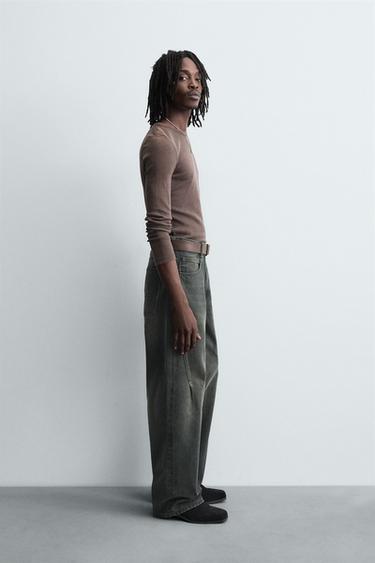 JEAN BAGGY COUTURE TOURNÉE - Vert de Zara - Image 3