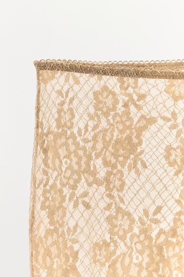 LACE LEGGINGS - Golden by Zara - Image 6