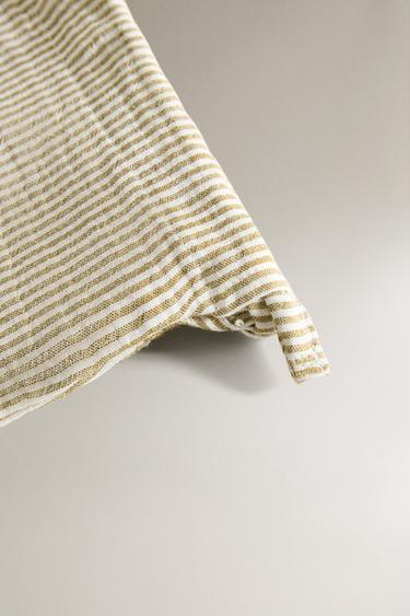 SAC DE RANGEMENT POUR VÊTEMENTS D'ENFANTS GAZE RAYURES - Vert de Zara - Image 2