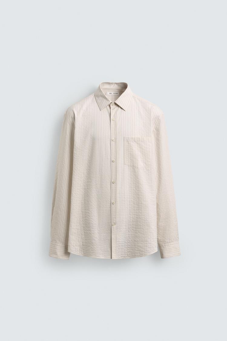 ZARA REGULAR FIT STRIPED SHIRT