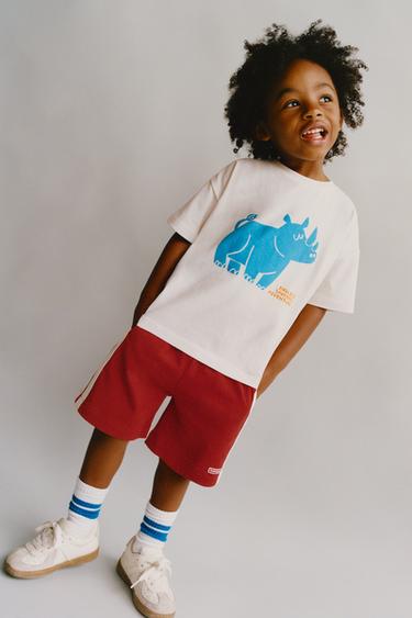 BOBBY SMALL © BERMUDA SHORTS WITH SIDE TAPING - Red by Zara - Image 4