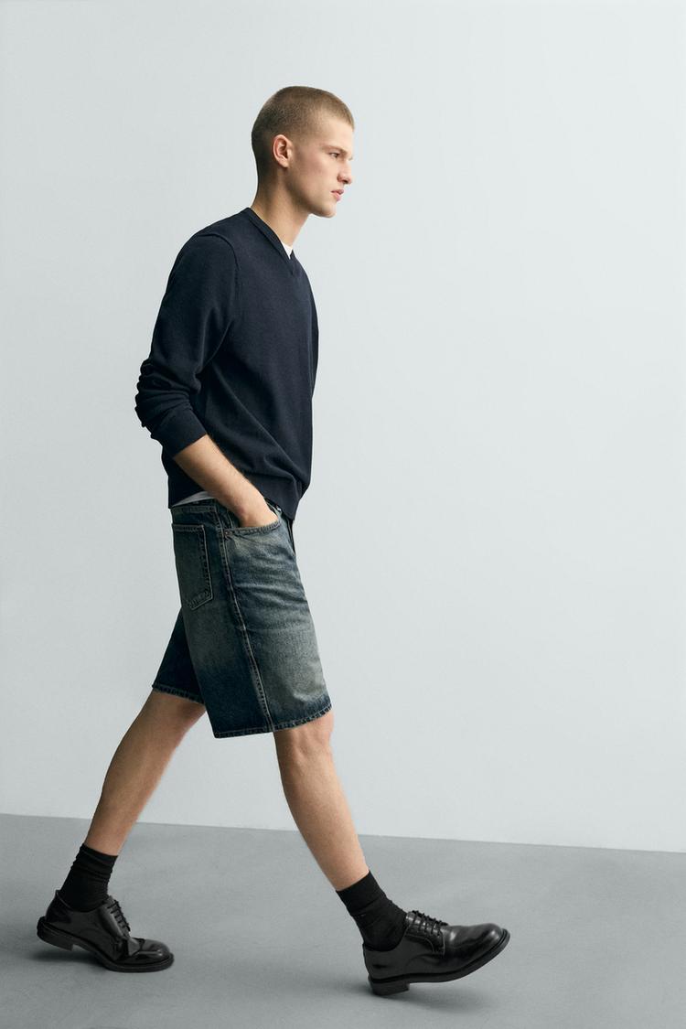 BERMUDAS DE MEZCLILLA DE PIERNA RECTA 6