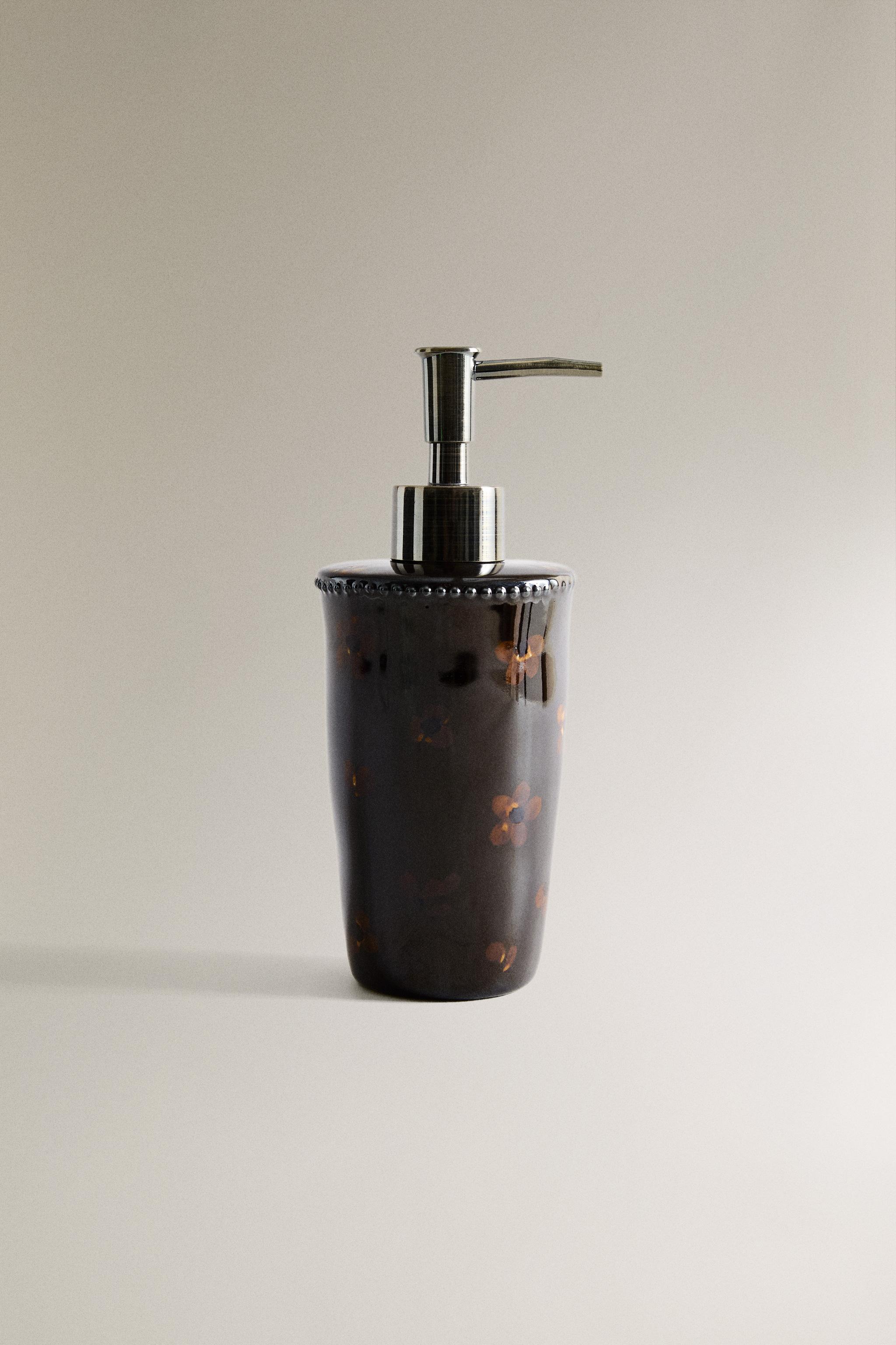 FLORAL SOAP DISPENSER - Brown | ZARA United States