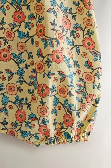 FLORAL BABY ROMPER - Lime by Zara - Image 2