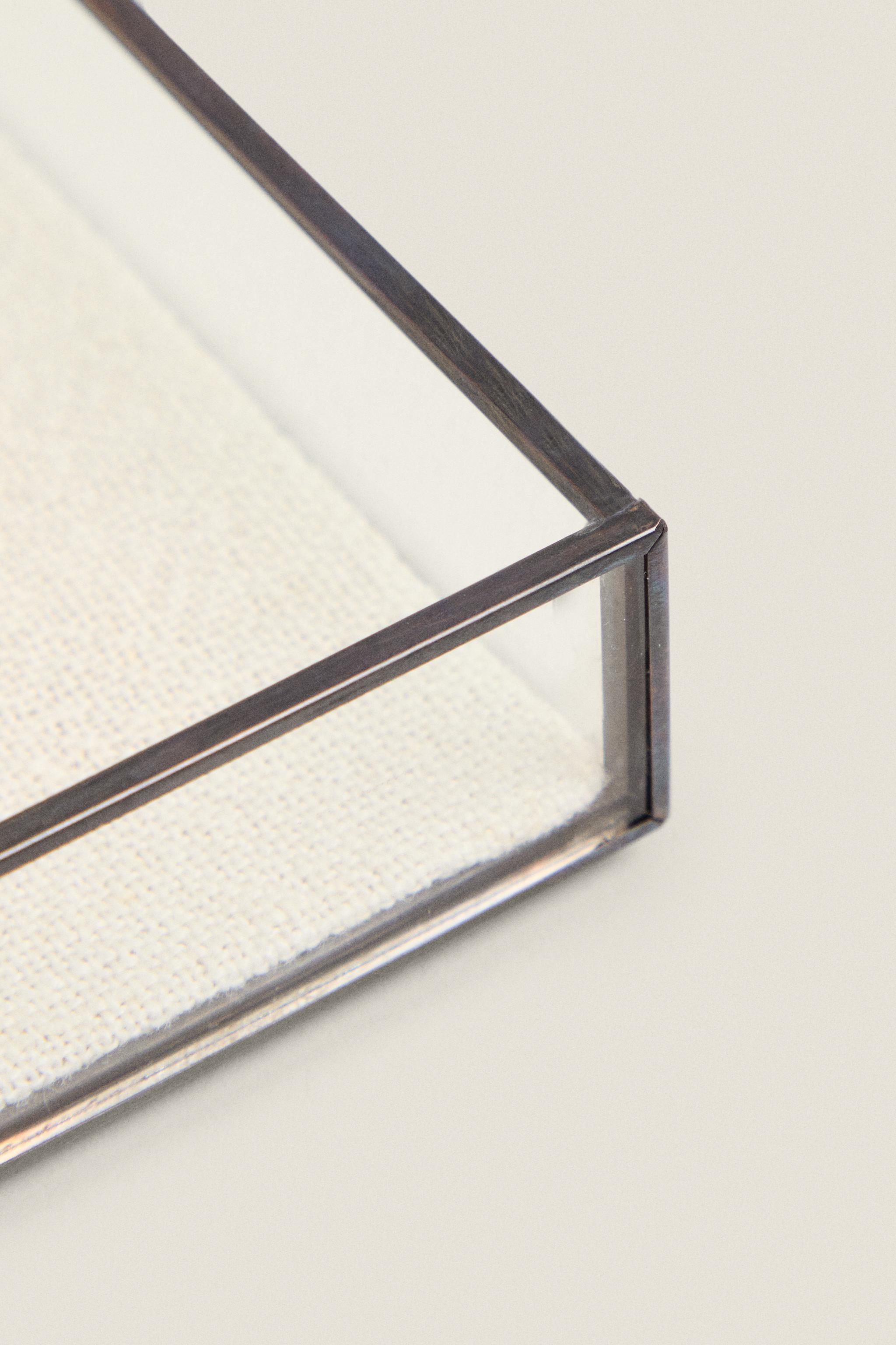 ジュエリーボックス メタルアウトライン ブラック - ブラック