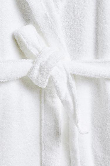 HOODED BATHROBE (360 GXM²) - White by Zara - Image 2