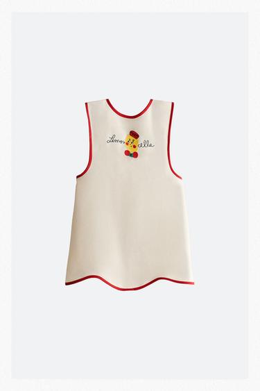 KIDS' LIMONCELLA APRON X THE ANIMALS OBSERVATORY - Light beige by Zara