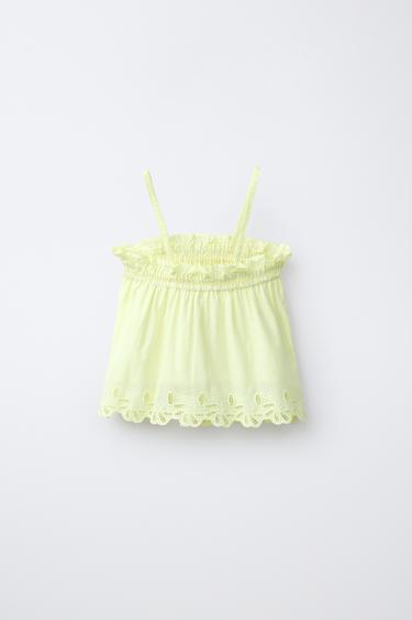 TOP BRODERIES - Citron vert de Zara - Image 1