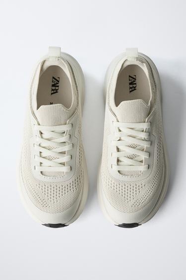 BASKETS DÉTAIL SEMELLE - Blanc de Zara - Image 4