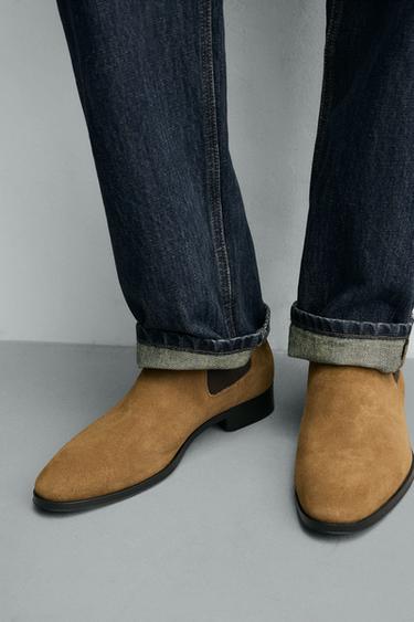 LEATHER CHELSEA BOOTS - Brown by Zara - Image 2