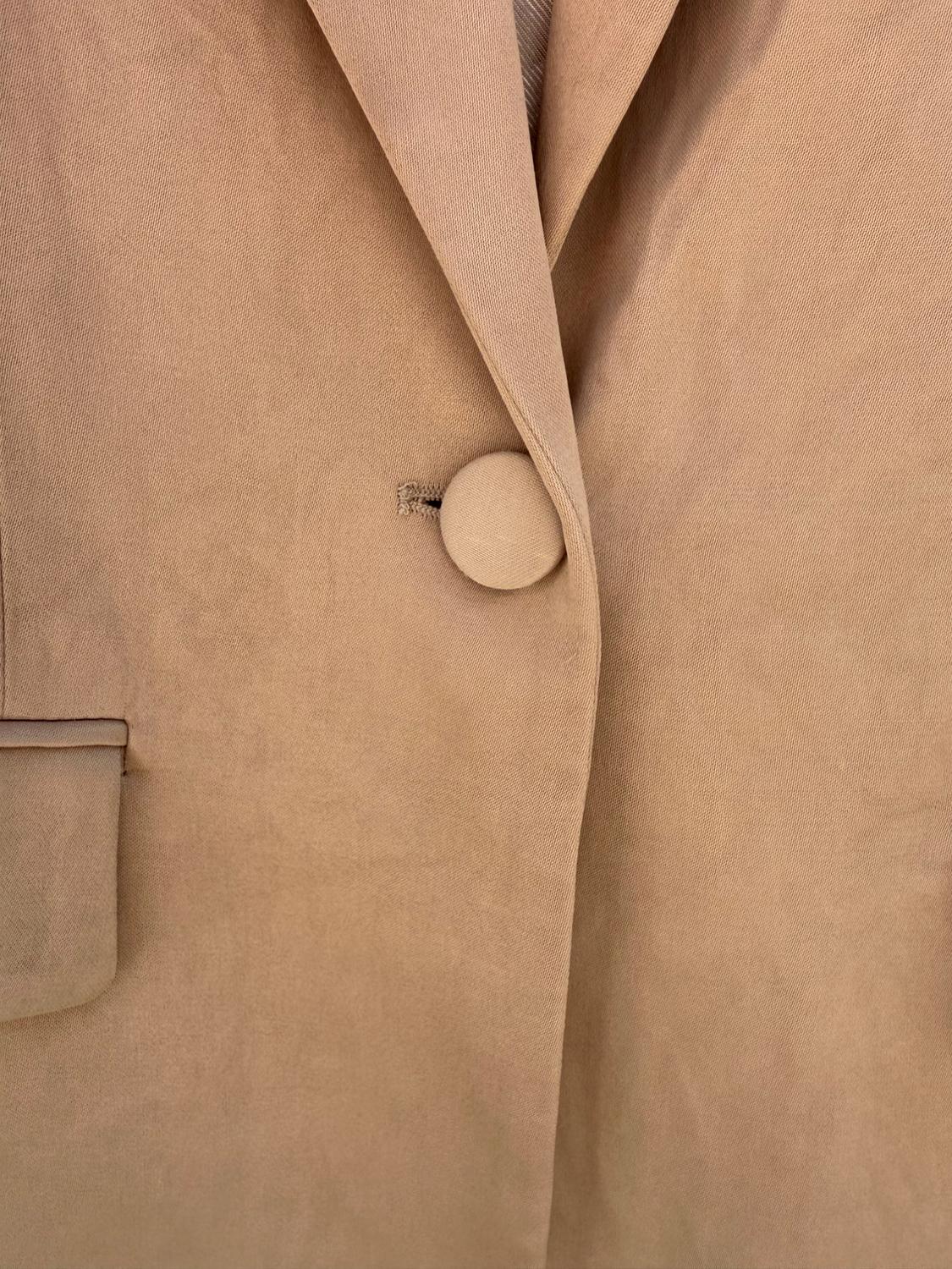 STRAIGHT CUT SATIN EFFECT BLAZER - Image 3