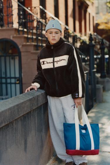 CAZADORA ЖАСАНДЫ ҚОЗЫ ЖҮНІ ПОЛАРЛЫҚ ЗАТТЫҚ CHAMPION ® X ZARA - Шоколад Zara компаниясынан