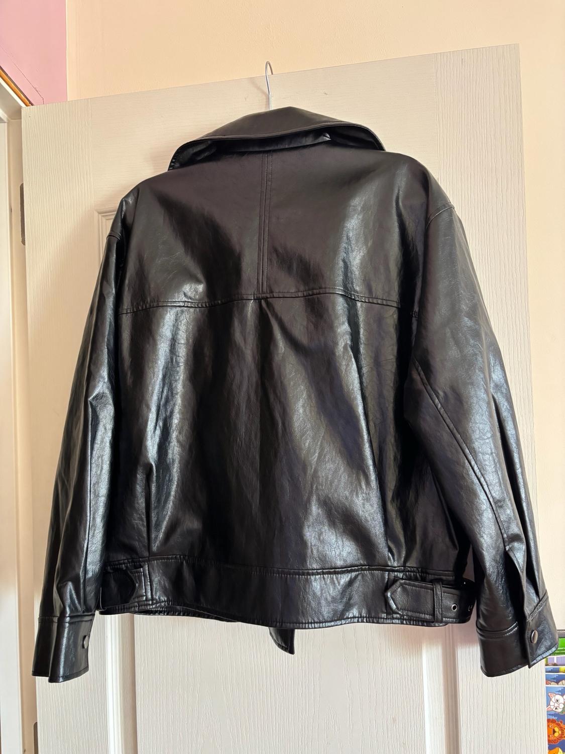ZW COLLECTION LEATHER EFFECT JACKET - Image 6