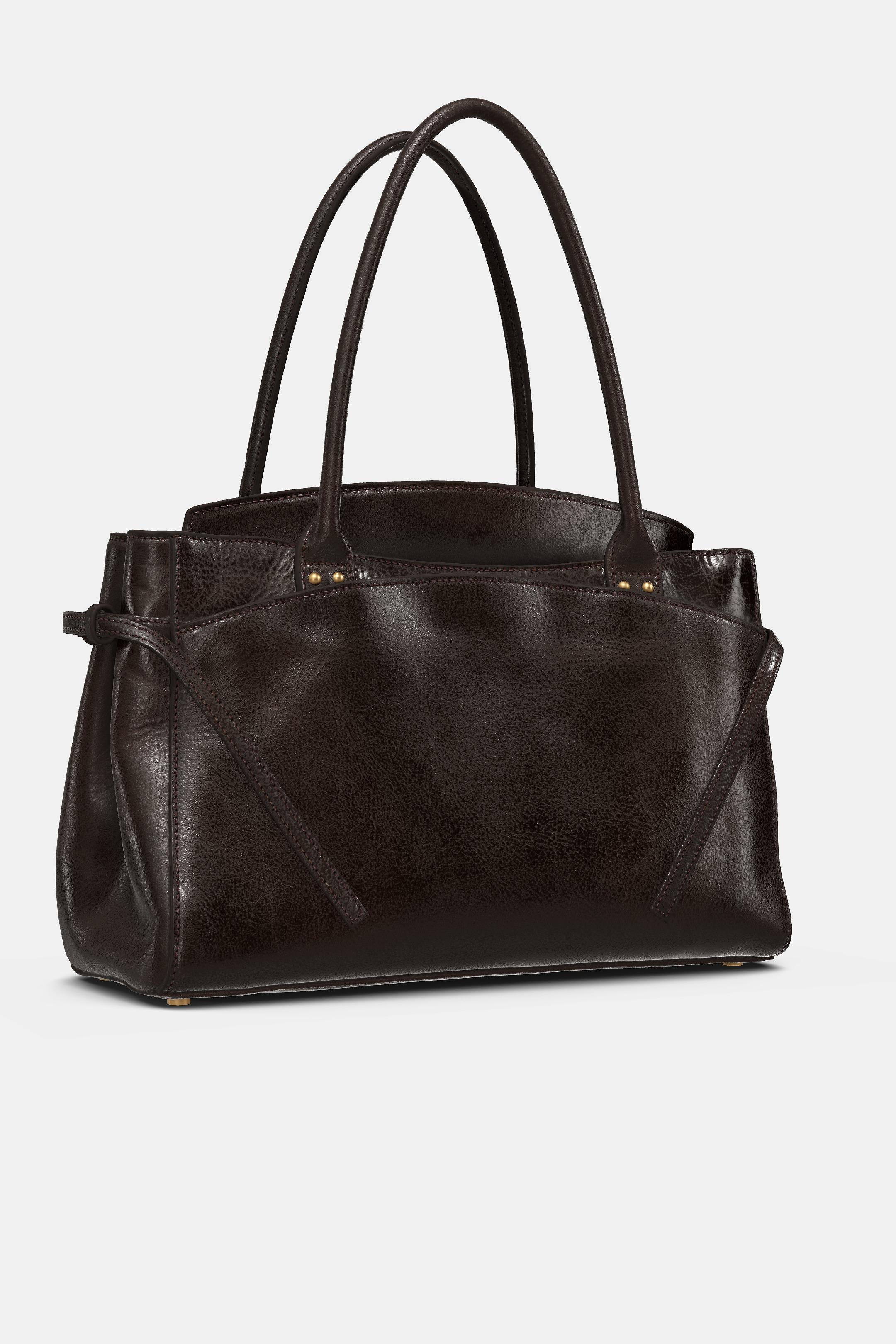 ZARAブラックシティバッグ ZARA】限定品 リミテッドエディションレザーシティバッグ (ZARA