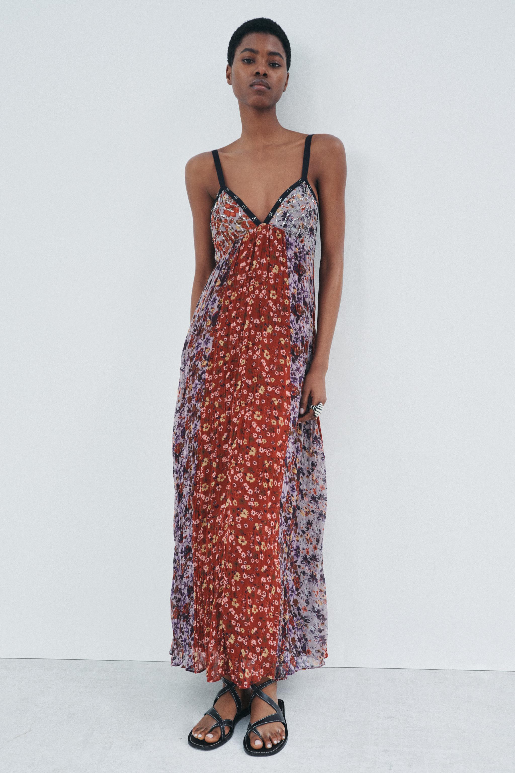 ZW COLLECTION プリントワンピース - マルチカラ― | ZARA Japan
